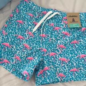 Chubbies Pink and Blue Swim Shorts boys M 10/12